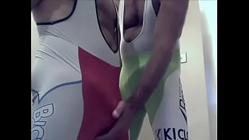 Preview 2 of Hard Core Fuck Mother - Worship each other bulges singlet