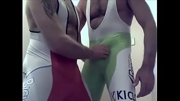 Preview 4 of Hard Core Fuck Mother - Worship each other bulges singlet