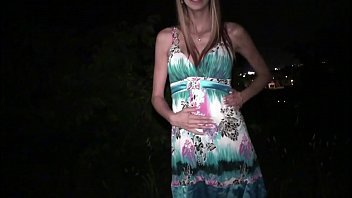 Preview 1 of Porbaxx - Blonde cutie Kitty Jane going to join dogging public sex gang bang orgy