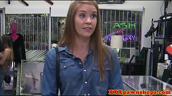 Preview 1 of Scool Six - Pawnshop amateur doggystyled after sucking