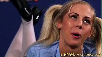 Preview 2 of Norway Summers Inside - Cfnm pigtails teen suck