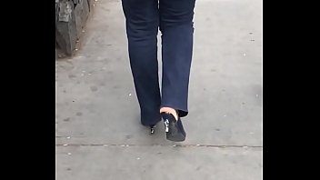 Preview 2 of Janet Jacme Retro Fuck - nalgona grabada en la calle