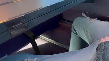 Preview 1 of Hairy Ass Toilet - Mamada arriesgada En un TREN lleno de pasajeros !!! SEXO PUBLICO !!!