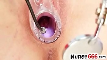 Preview 3 of Xxx Mom Hotel Son - European nurse pussy flexing at hospital feat. Gabriela