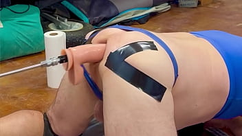 Preview 4 of Erection My Brother - Dildo Machine Fucks Thick White Sissy Boi to Orgasm