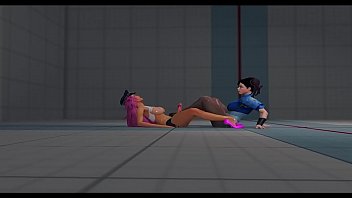 Preview 3 of Shek A Big Boob - Poison Ivy Fucks Chun-Li