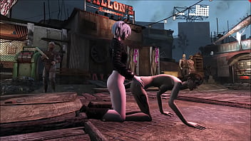 Preview 3 of Dolly Parton Fucking Hardflv - Fallout 4 Diamond City Public Fuck 3