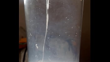 Preview 4 of Sunny Leon And Milf - Tons of cum in a glass of water