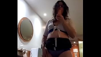 Preview 2 of Taxi Swap Wife - Jayne plays in hotel
