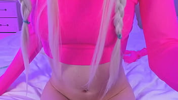 Preview 3 of Lucy Li Wow - Sweet Eaton In Pink Lingerie Anal Show