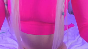Preview 4 of Lucy Li Wow - Sweet Eaton In Pink Lingerie Anal Show