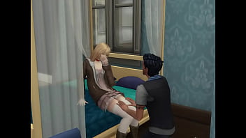 Preview 1 of Xxxx Video Outdoor - Latino man pays to fuck a street slut (she was a virgin) the Sims 4