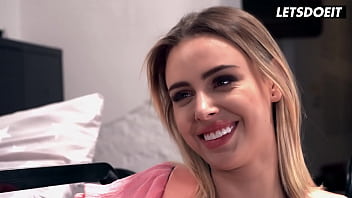 Preview 1 of Tube Fucksnap Omegle Nude - Sexy Blonde Lya Missy Raunchy Interracial Fuck with BBC Roommate - HORNY HOSTEL