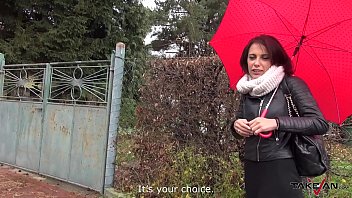 Preview 2 of St Magdalene Lesbian - Takevan  Dirty speaking babe jump in van with stranger and fuck him