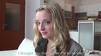 Preview 1 of Shanie Love Ride - Povbitch Blonde slut came for sweet creampie and go