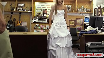 Preview 1 of Wet Puzi - Cute blond girl wears her wedding dress and fucked hard