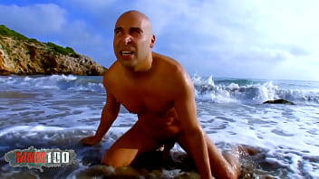 Preview 1 of Kasix Xx - French pornstar Angell Summers anal fuck at the beach