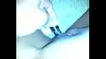 Preview 1 of Valentina Bio - Ex using a bullet on hairy pussy