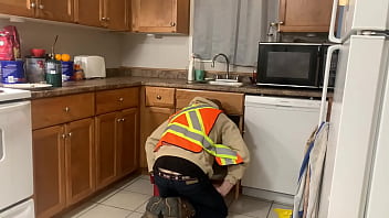 Preview 2 of Larrisa Bugati - teen prom queen loses virginity to plumber