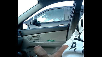 Preview 2 of Jonny Sines Hardest Fuck - Jacking off to hot brunette in ger truck!! She looks at big dick!