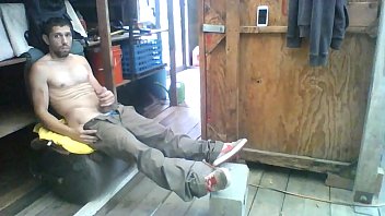 Preview 2 of Mota Xxx Com - Jerking off in Shed at work- www.unkut.media
