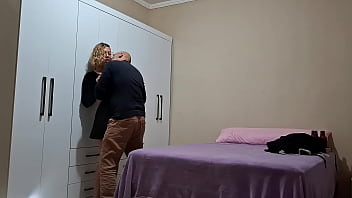 Preview 2 of Young Legal Porn Lesbian - Stepdaughter had to replace her mother who was traveling so her stepfather wouldn&#039_t go without sex