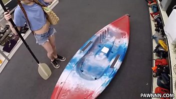 Preview 1 of Japani Mom And Son Sex Video Hd - Dolly Little Pawns Her Kayak - XXX Pawn