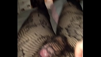 Preview 1 of 14 Year Boy Girl Xxxindia N - crossdresser masturbating in fishnets