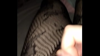 Preview 4 of 14 Year Boy Girl Xxxindia N - crossdresser masturbating in fishnets