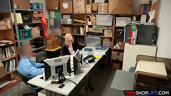 Preview 2 of Yoga Ful Xxx Com Album Sex - Blonde teen thief caught stealing and fucked by security