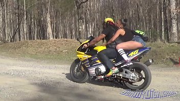 Preview 1 of Faya Dynamite - Don Whoe gets his dick suck outside on his bike by Layla Perez Super Hot Films