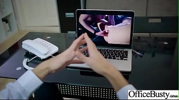 Preview 1 of Moom San Fukig - Hard Sex Tape In Office With Big Round Tits Sexy Girl (Monique Alexander) video-22
