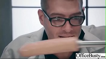 Preview 2 of Bag Sax - Hard Sex Tape In Office With Big Round Tits Sexy Girl (Jenna J Foxx) video-11