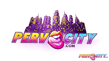 Preview 2 of Fad Xxx Vedio - PervCity BJ Slobberfest for Three Sluts