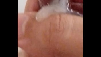 Preview 3 of Gina Michels Black Cock Monster - Jacking off my uncircumcised cock,  cumming,  extreme closeup. July 7,  2024.