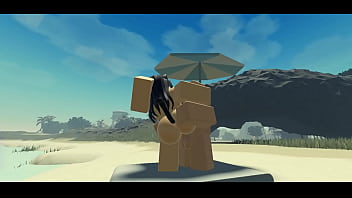 Preview 3 of Sis Bhai Ki Engl - Fucking my Roblox Catgirl at the Beach