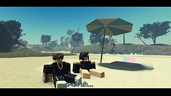 Preview 1 of Sis Bhai Ki Engl - Fucking my Roblox Catgirl at the Beach