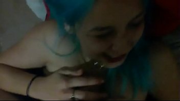 Preview 3 of Sellping Mom And Son - POV facefuck blue hairs