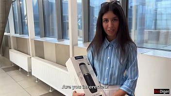 Preview 1 of Pawn Shop 3gp - I received a powerful cumshot from my new toy Svakom Alex Neo 2