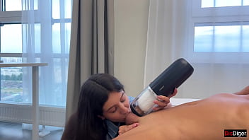 Preview 4 of Pawn Shop 3gp - I received a powerful cumshot from my new toy Svakom Alex Neo 2