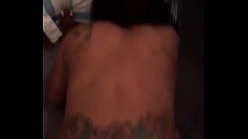 Preview 1 of Cfnm Tv Strapon - young ebony couple fucking good