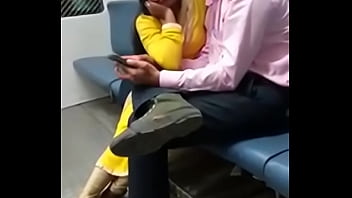 Preview 2 of Big Cum Filled Hole - desi girlfriend kissing in metro
