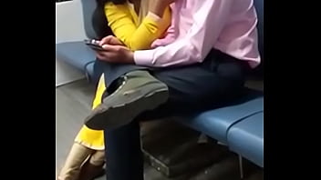 Preview 3 of Big Cum Filled Hole - desi girlfriend kissing in metro