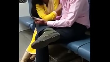 Preview 4 of Big Cum Filled Hole - desi girlfriend kissing in metro