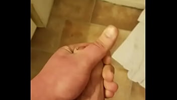 Preview 1 of Mom Sex Sellep - Me cumming in the bathroom