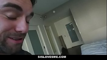 Preview 3 of Sex Talk Julia Ann - Blindfolded stepsister fucked by sneaky stepbrother