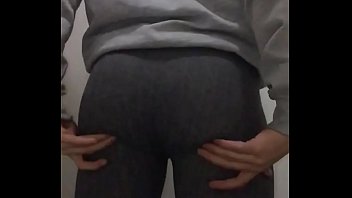 Preview 3 of Chubby Wife Anal And Creampie - ass shaking in leggings / slow motion