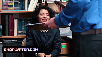 Preview 2 of Hairy Tina - Teen thief caught stealing and pounded by pervert LP officer