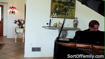 Preview 2 of Porte Fenetre - Ebony stepteen throated and fucked hard