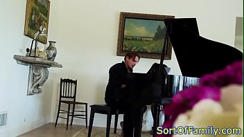 Preview 1 of Porte Fenetre - Ebony stepteen throated and fucked hard
